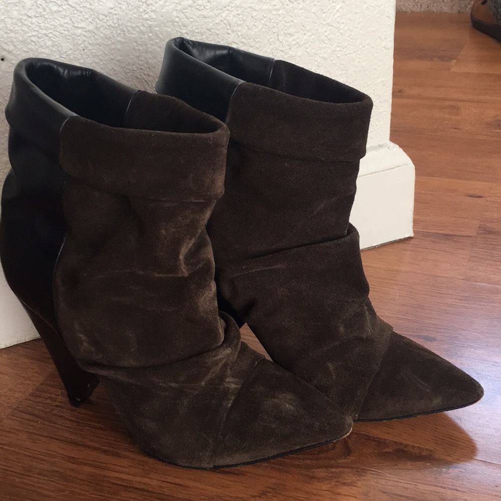 Isabel Marant Andrew Boot in Olive/Black 36